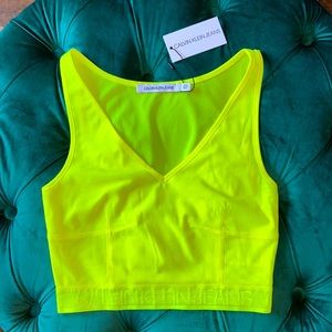 Neon Yellow CK Top